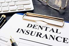 Dental insurance paperwork for the cost of dental emergencies in McMinnville