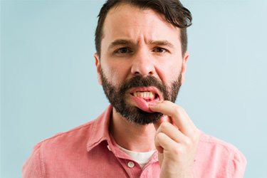 Patient in St. Joseph checking gum health